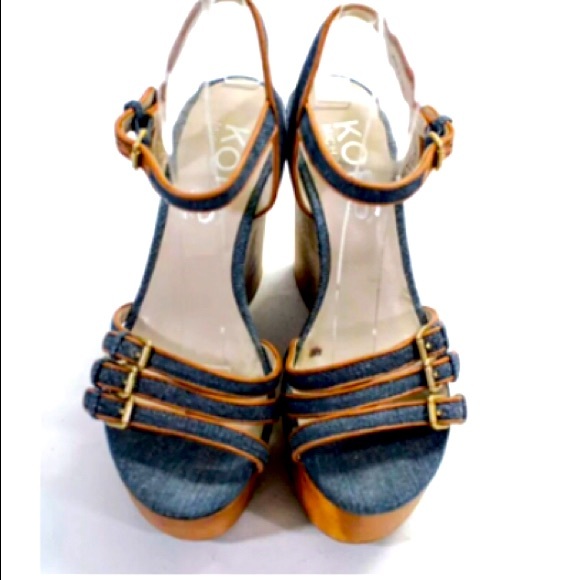 🧡💚MICHAEL KORS🧡💚PLATFORM WEDGES🧡💚 - Picture 2 of 5